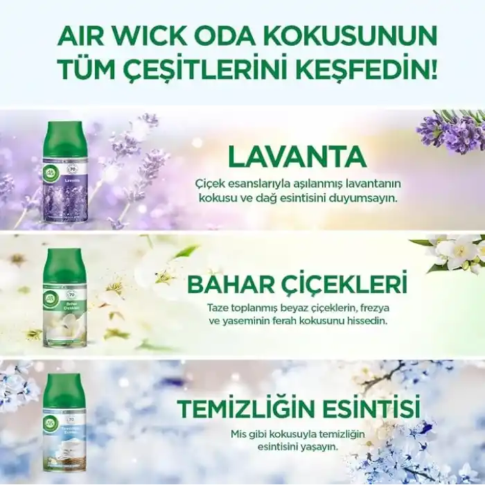 Air Wick Freshmatic Otomatik Sprey & Bahar Çiçekleri Yedek Sprey Oda Kokusu Kiti