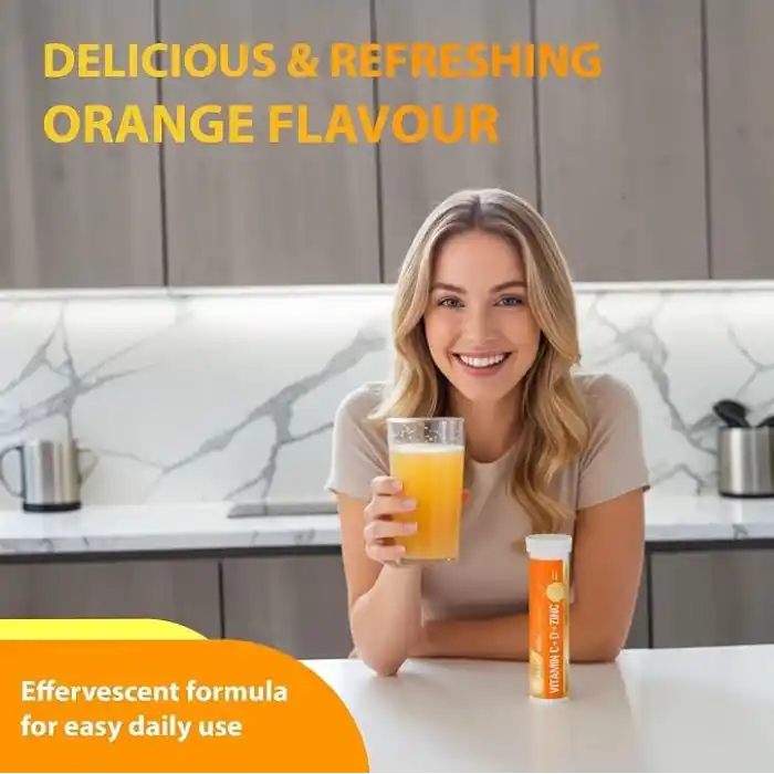 Nutraxin Vitamin C-D-Zinc 15 Efervesan Tablet Takviye Edici Gıda