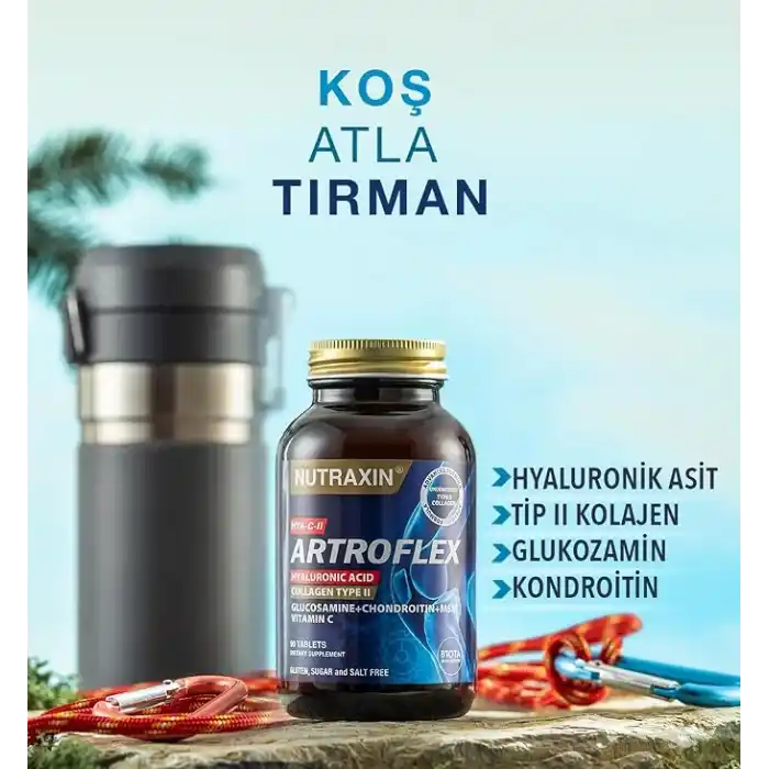 Nutraxin Artroflex HYA-C-II Hyaluronik Asit Glukozamin Kondrotin içeren Takviye Edici Gıda (1 x 90 Tablet)