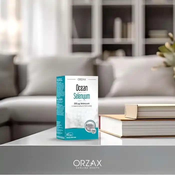 Ocean Selenyum 200 mcg L-Selenometiyonin içeren Takviye Edici Gıda (1 x 60 Tablet)