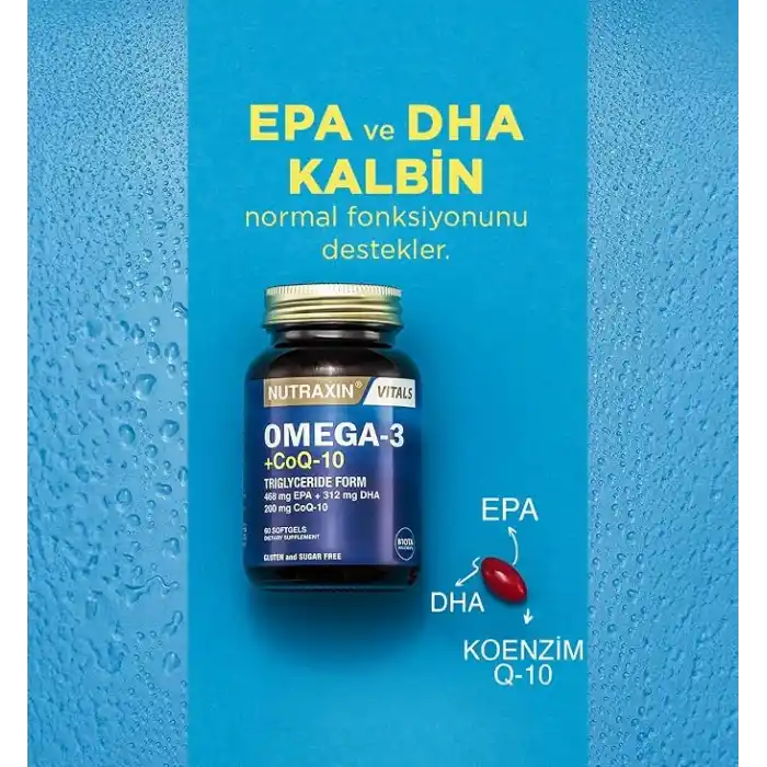 Nutraxin Omega 3 + CoQ-10 60 Soft Jel