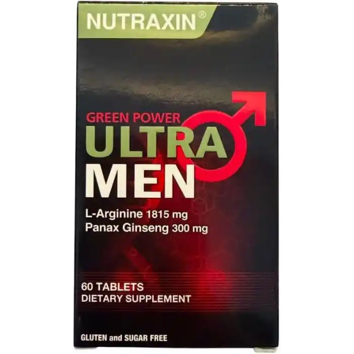 Nutraxin Green Power Ultra Men L-Arginine 60 Tablet Takviye Edici Gıda