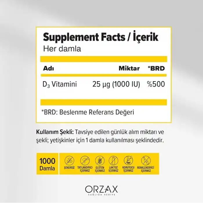 Ocean Vitamin D3 Damla 1000 IU 50ml