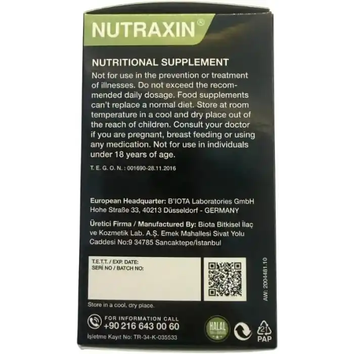 Nutraxin Green Power Ultra Men L-Arginine 60 Tablet Takviye Edici Gıda