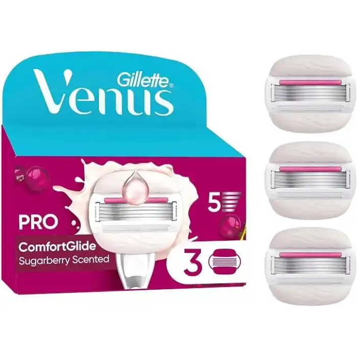 Gillette Venus ComfortGlide Sugarberry Kokulu Miami Kadın 3lü Yedek Bıçak