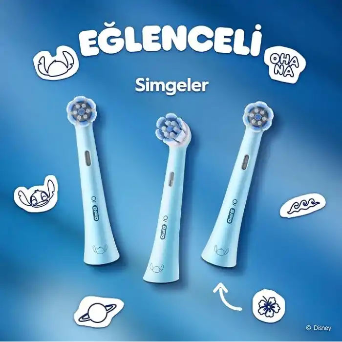 Oral-B iO Çocuk 6+ Stitch Diş Fırçası Yedek Başlığı 4 Adet
