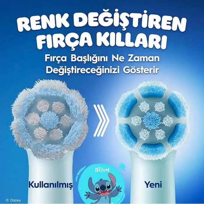Oral-B iO Çocuk 6+ Stitch Diş Fırçası Yedek Başlığı 4 Adet