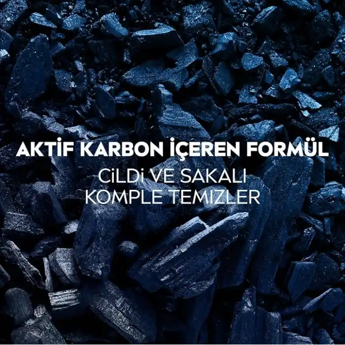 NIVEA MEN Erkek Yüz ve Sakal Temizleme Jeli Deep Dimension 100 ml,Nemlendirici,Yağ Arındırıcı,Aktif Karbon,Gün Boyu Ferahlık