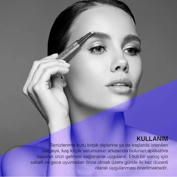 Bioxcin Kaş ve Kirpik Serumu – BioComplex B11, Hyaluronik Asit, Hint Yağı ve Peptit İçerikli – Gürleştirici ve Uzatıcı Etki – 10 ml