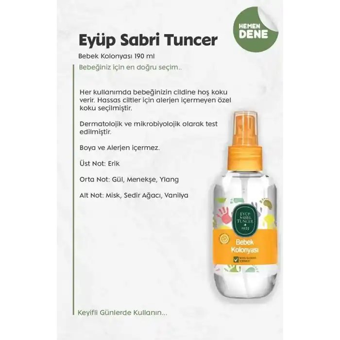Eyüp Sabri Tuncer Doğal Zeytinyağlı Bebek Şampuanı (600 Ml)