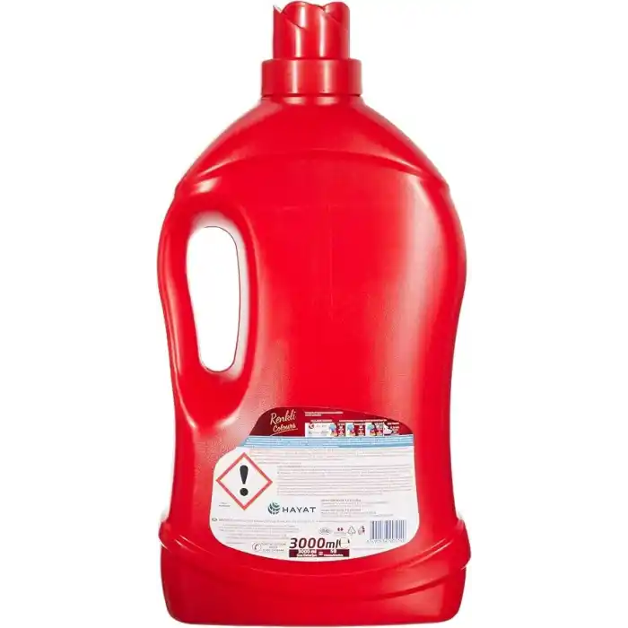 Bingo Sıvı Çamaşır Deterjan Bakım Renkli 50 Yıkama, 3000 ml