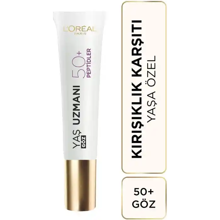 LOreal Paris Yaş Uzmanı 50+ Kırışıklık Karşıtı Yenileyici Göz Kremi