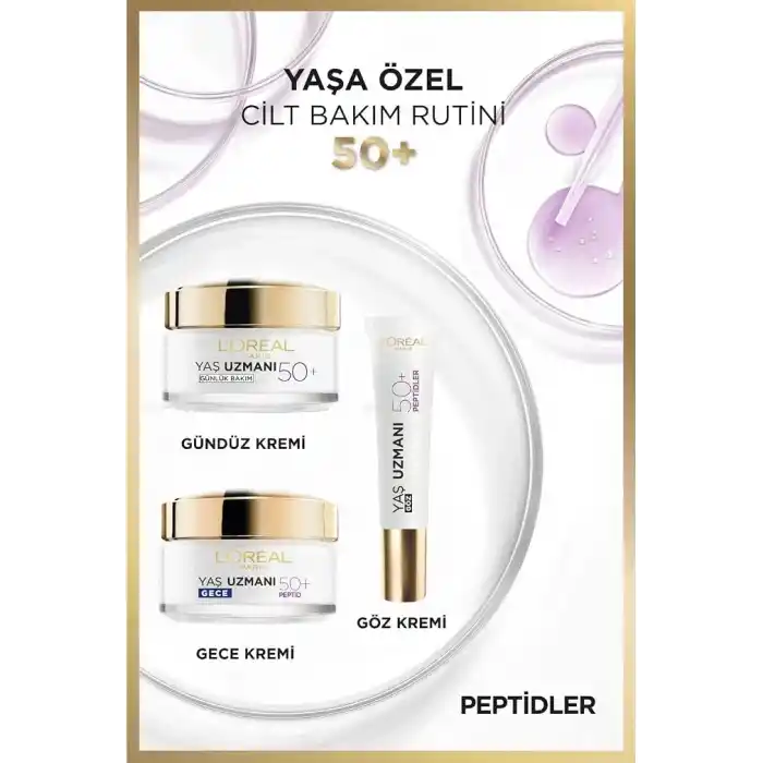 LOreal Paris Yaş Uzmanı 50+ Kırışıklık Karşıtı Yenileyici Göz Kremi