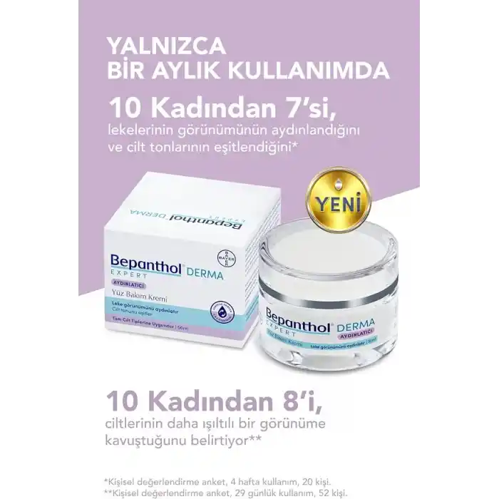 Bepanthol Derma Expert Aydınlatıcı Yüz Bakım Kremi