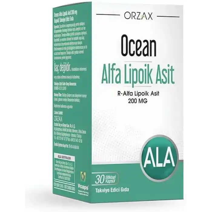 Ocean Alfa Lipoik Asit 30 Bitkisel Kapsül