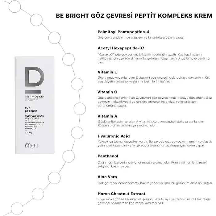 Dermoskin Göz Çevresi Peptit Kompleks Krem