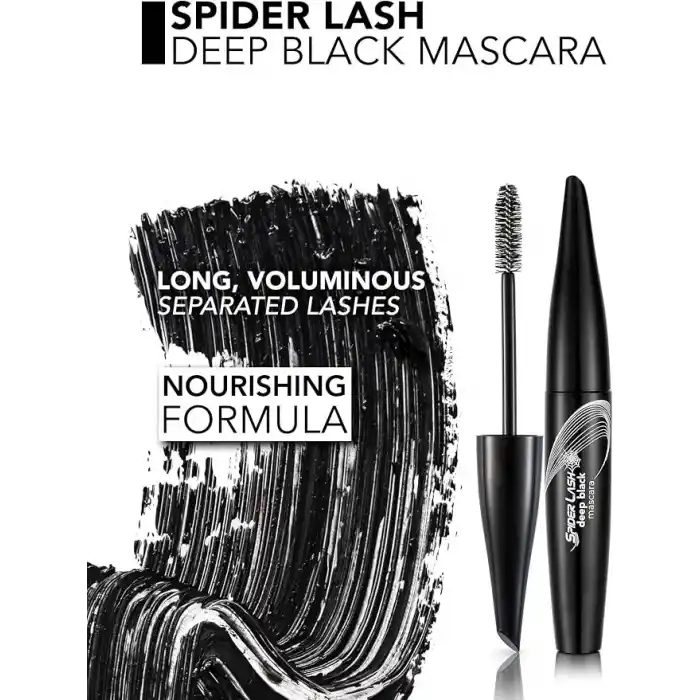 Flormar Hacim Veren Maskara (SİYAH) - Spider Lash Mascara - 001 Deep Black - 8690604110643