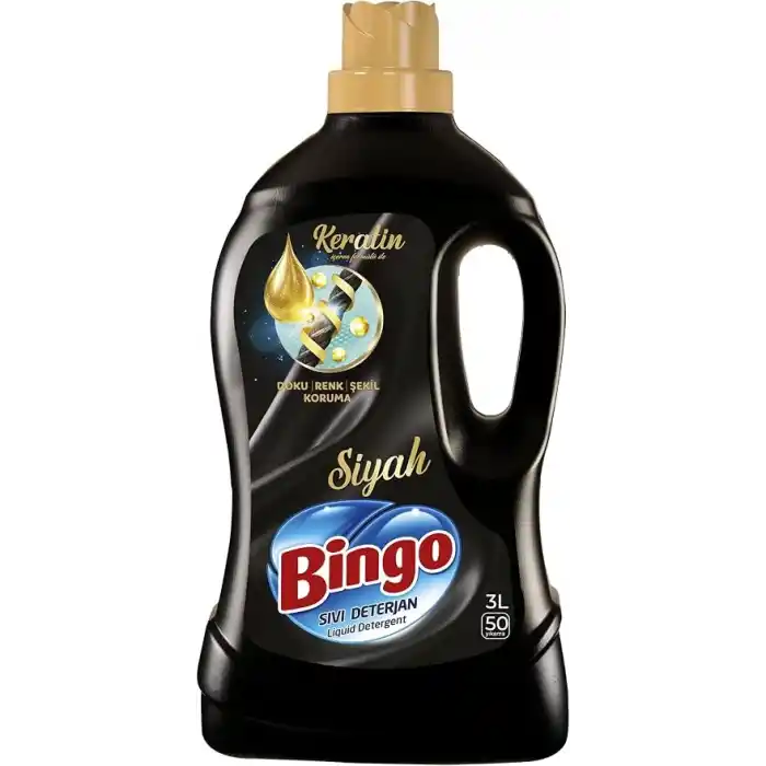 Bingo Siyahlar Keratinli 50 Yıkama Sıvı Çamaşır Deterjanı ( 1 x 3000 mL)
