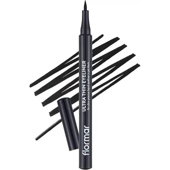 Flormar Ultra Ince Uçlu Eyeliner (SİYAH) - Ultra Thin Eyeliner - 001 Black - 8690604478491