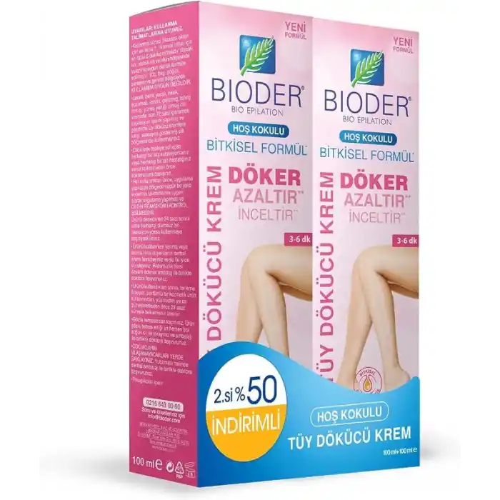 Bioder Tüy Dökücü Krem Bio-Epilation Kadınlar için 100 ml 2 Adet