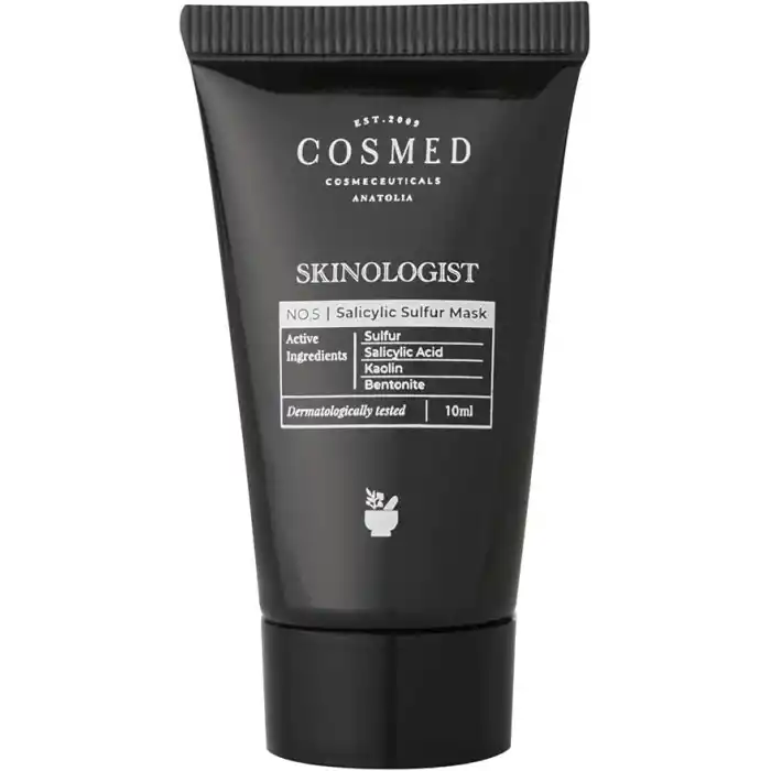 Cosmed Siyah Nokta Karşıtı Salisilik Asit ve Sülfür İçerikli Kil Maskesi 10 ml