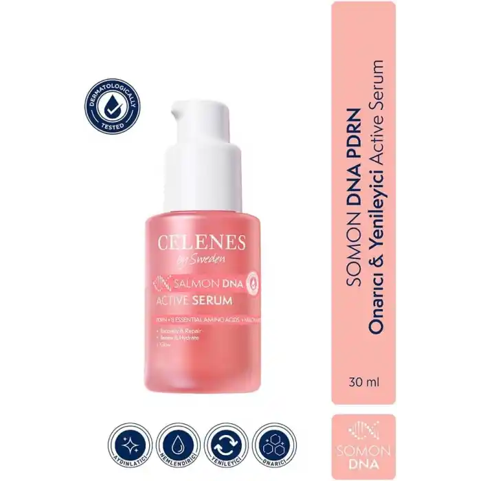 Celenes By Sweden Somon DNA PDRN Onarıcı & Yenileyici Active Serum, 30 ml