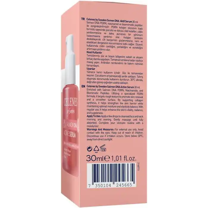 Celenes By Sweden Somon DNA PDRN Onarıcı & Yenileyici Active Serum, 30 ml