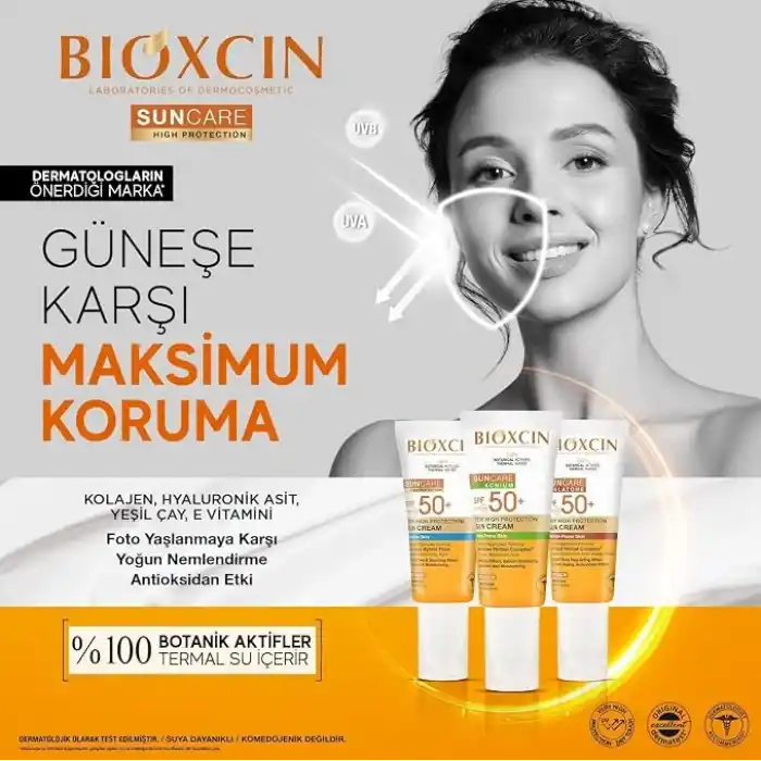 Bioxcin Hassas Ciltler İçin Çok Yüksek Korumalı Güneş Kremi 50 SPF 50 Ml