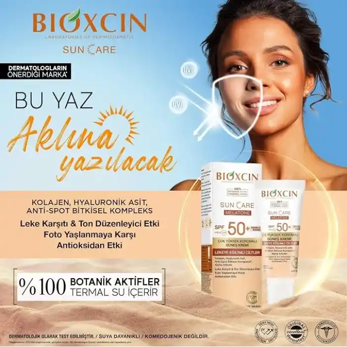 Bioxcin Sun Care Lekeye Eğilimli Ciltler İçin Çok Yüksek Korumalı Renkli Güneş Kremi 50 SPF - Leke Tinted 50 Ml