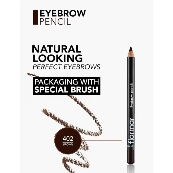 Flormar Eyebrow Pencil Sedefli Kahverengi Kaş Kalemi 402 8690604109425