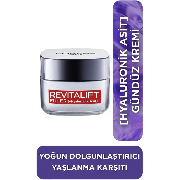 LOreal Paris Revitalift Filler Yoğun Dolgunlaştırıcı Yaşlanma Karşıtı Gündüz Kremi