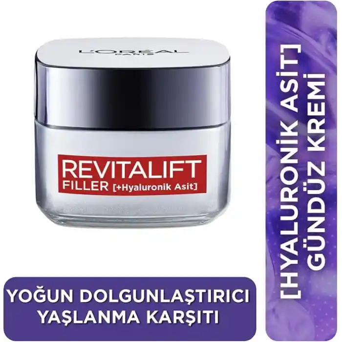 LOreal Paris Revitalift Filler Yoğun Dolgunlaştırıcı Yaşlanma Karşıtı Gündüz Kremi