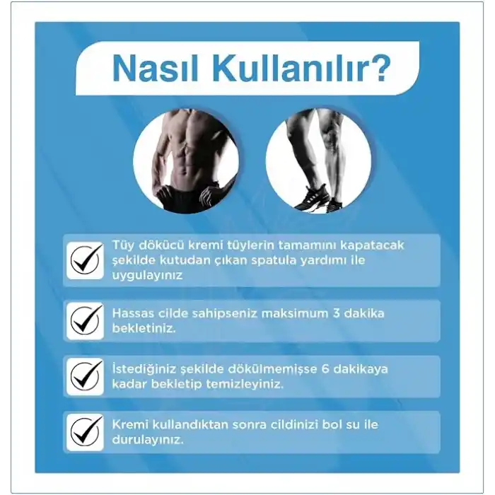 Bioder Erkeklere Özel Tüm Ciltler için Tüy Dökücü Krem 100 ml