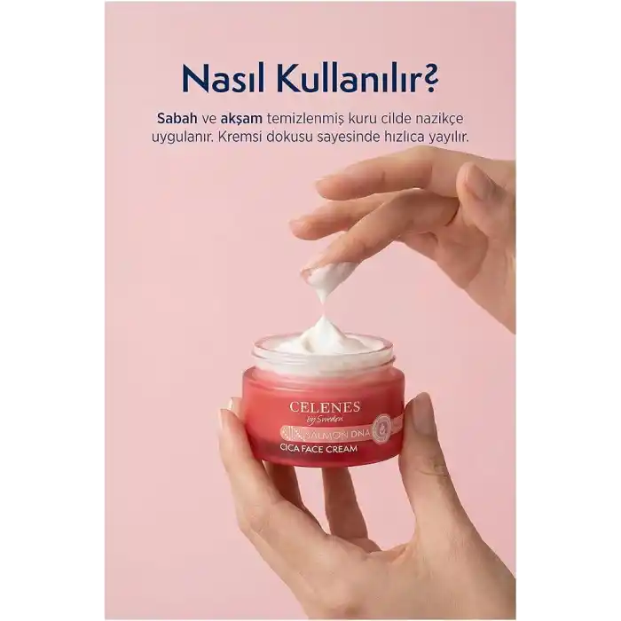 Celenes By Sweden Somon DNA PDRN Onarıcı & Yenileyici Cica Yüz Kremi, 50 ml