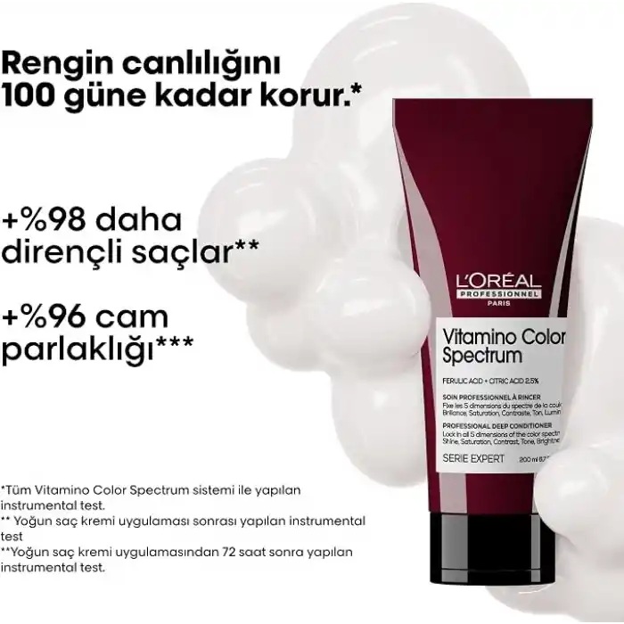 LOréal Professionnel Paris Serie Expert Vitamino Color Spectrum Boyalı Saçlar İçin Parlaklık Kazandıran Saç Kremi 200ml