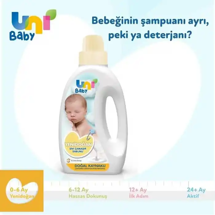 Uni Baby Yenidoğan Sıvı Çamaşır Sabunu 1500 ml