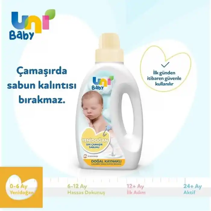 Uni Baby Yenidoğan Sıvı Çamaşır Sabunu 1500 ml