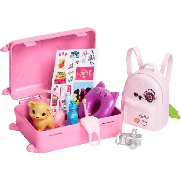 Barbie® Seyahatte Bebeği ve Aksesuarları