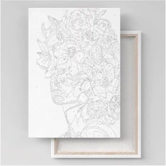 Palmiye Hobi Sanat Sayılarla Boyama Tuval Seti Fırça Boya Dahil (Çıtalı) 40x50 CM - Alageyik