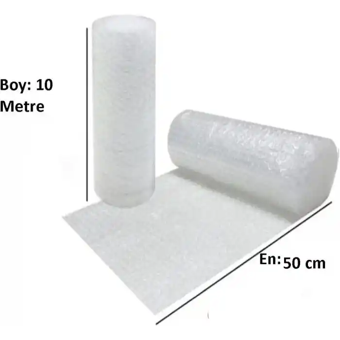 tify Balonlu Naylon Sargı 50 Cm En 10 Metre Boyunda Havalı Eşya Koruma Ambalaj Pat Pat