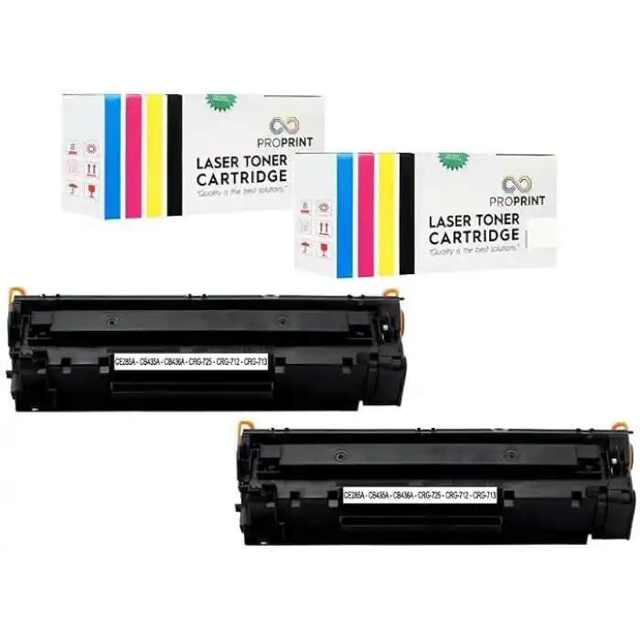 Proprint 2 ADET 36A CB436A LaserJet P1505 Muadil Toner, HP ile uyumlu