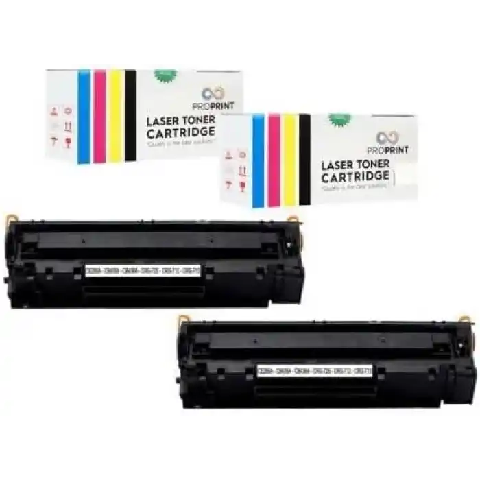 Proprint 2 ADET 36A CB436A LaserJet P1505 Muadil Toner, HP ile uyumlu
