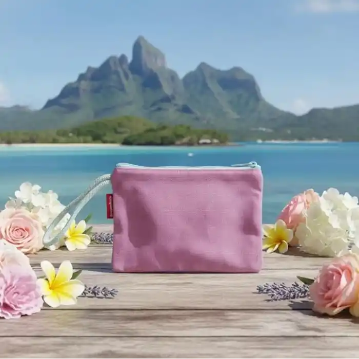 Baghashtag Pembe Clutch Bez Çanta