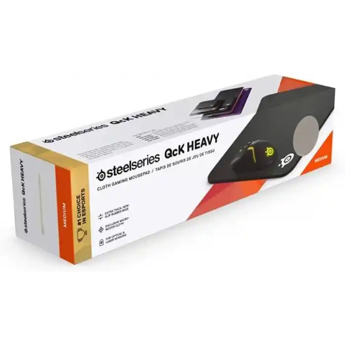 SteelSeries Qck Heavy Medium Gaming Mousepad - Maksimum Kontrol Sağlar - Oyun Sensörleri İçin Optimize Edilmiştir