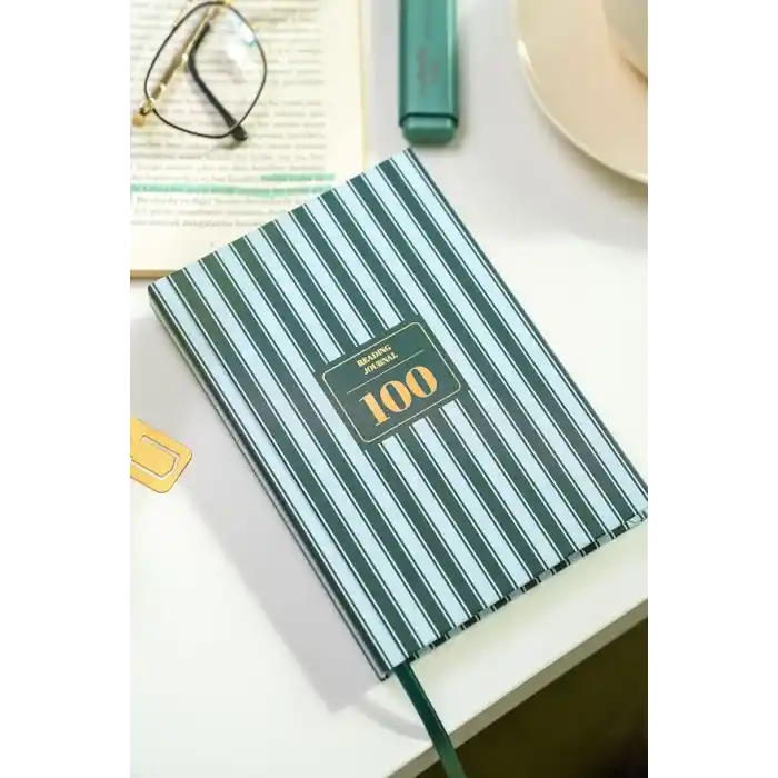 Matt Notebook Kitap Okuma Günlüğü Reading Journal Yeşil