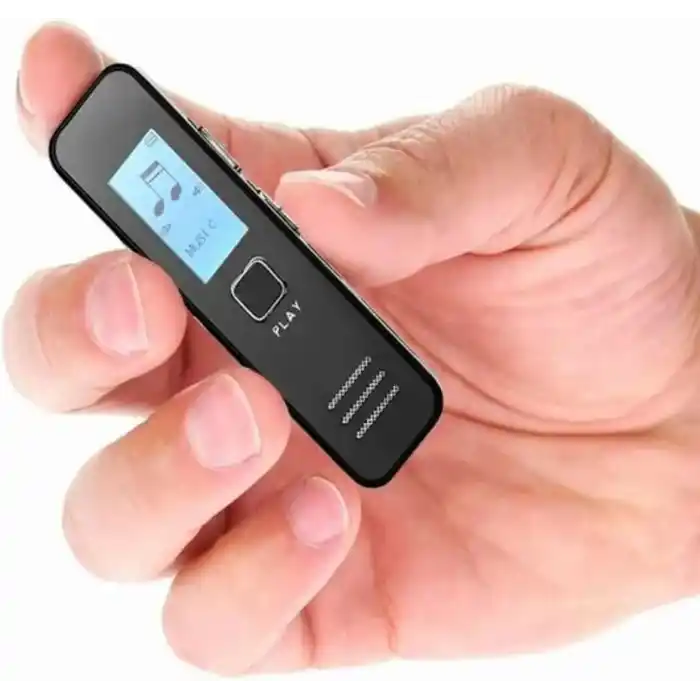 32 GB Dijital Ekranlı Ses Kaydedici Kulaklıklı Mini Ses Kayıt Cihazı