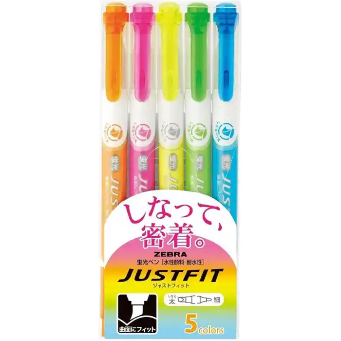 Zebra, Highlighter Fit 5 Colors, Wkt17-5C, 5li, 5 Renk