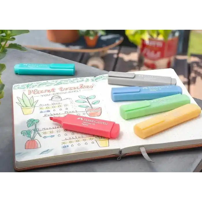 Faber-Castell Textmarker Textlıner 1546 Pastel, 1 - 5 Mm, 4Lü Paket, İçerik: 1X Sarı, Yeşil, Fuşya Ve Lila