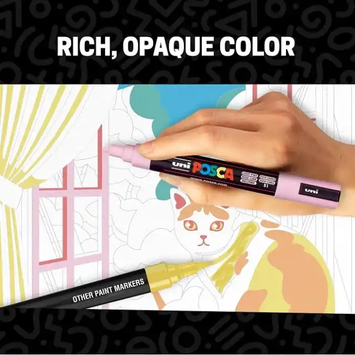 UNİ POSTER MARKÖRÜ POSCA SET PC-5M/8C SC SOFT RENK 8 Lİ