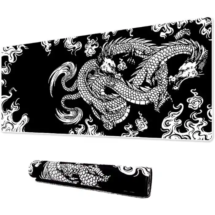 Klasse Pro - Dikişli Kenar 80x40 cm Oyuncu Gaming Mouse Pad (Dragon Knot)